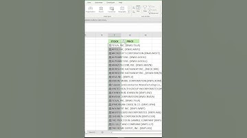 Easy Way To Import Stock Prices In Excel