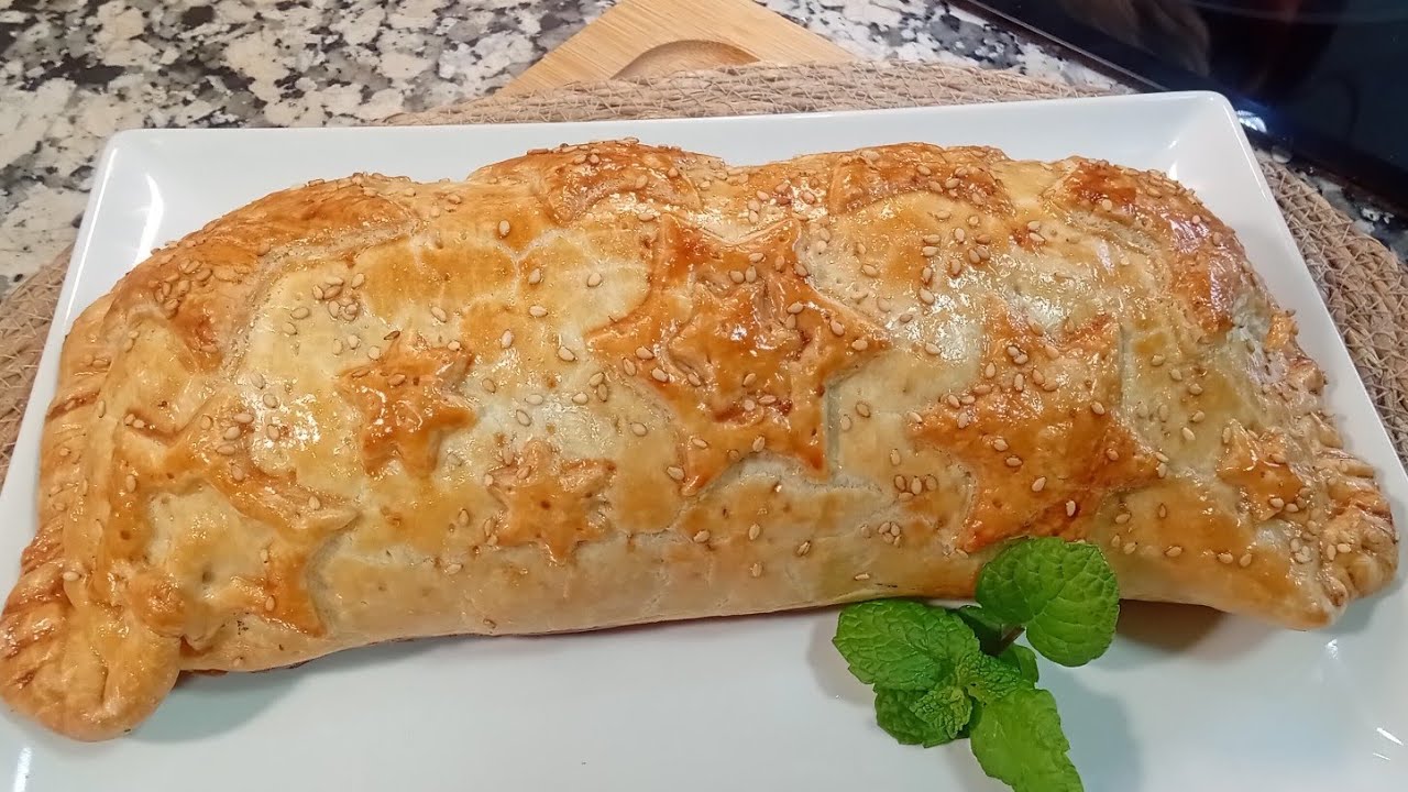 PASTEL DE SOLOMILLO DE CERDO EN HOJALDRE una receta deliciosa para sorprender en Navidad 🎄