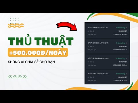 Thủ Thuật Kiếm Tiền Online 500k/Ngày Đơn Giản Ai Cũng Làm Được