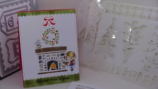 Free Form Friday: Stenciled Scene Card ft. LDRS Creative Holiday Cheer Create-a-Scene Kit!
