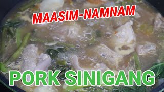 How To Cook Pork Sinigang | LIVE (vlog #64)