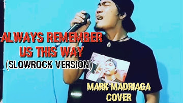 ALWAYS REMEMBER US THIS WAY - LADY GAGA - MARK MADRIAGA COVER