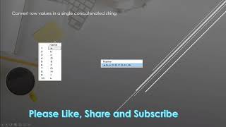 Convert row values in a single concatenated string