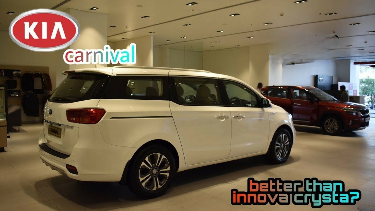Spacious kia carnival,second base modelprice, colours, variants 