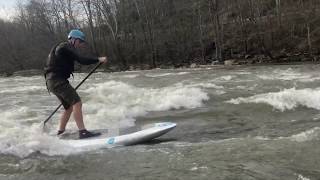 River Surf Downriver Paddleboard Hybrid.  UFO 7'11"x32.5" 2015L, Athlete: Luke Evans