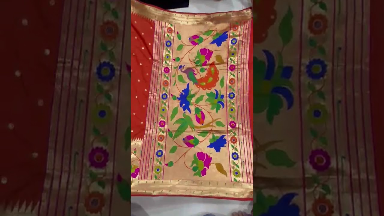Soft Silk Big Border Peacock Bel Paithani Saree