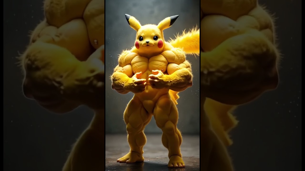 Bodybuilber x Pikachu 