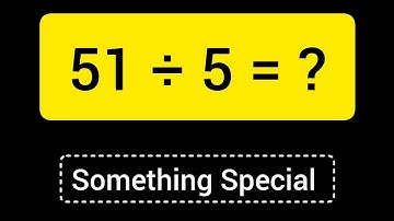 51 Divided by 5 ||51 ÷ 5 ||Long Division with One digit Divisor ||Quotient, Remainder ,Dividend