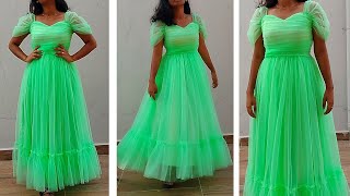 Net frock cutting and stitching #trending #dressess #fashionclothing #fashiontrends #diy screenshot 1