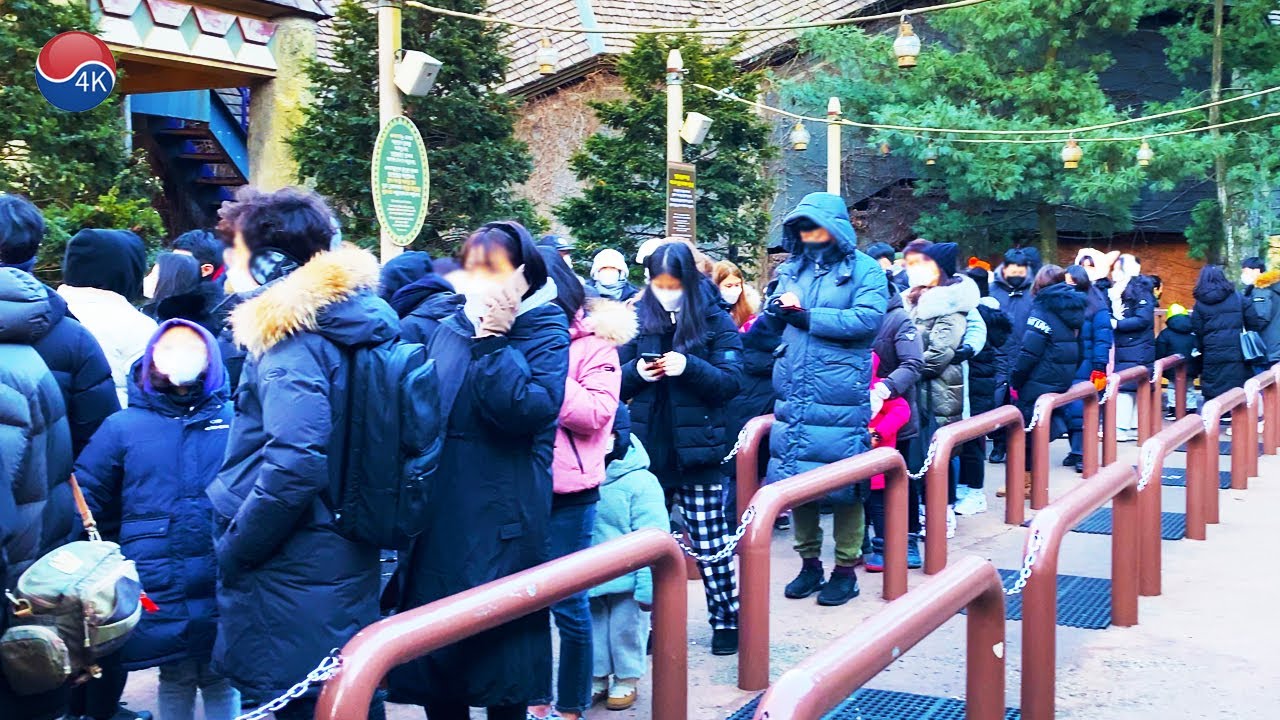 'SAFARI WORLD', SNOW SLED, Beast's Wintering. 4K Seoul Korea Walk