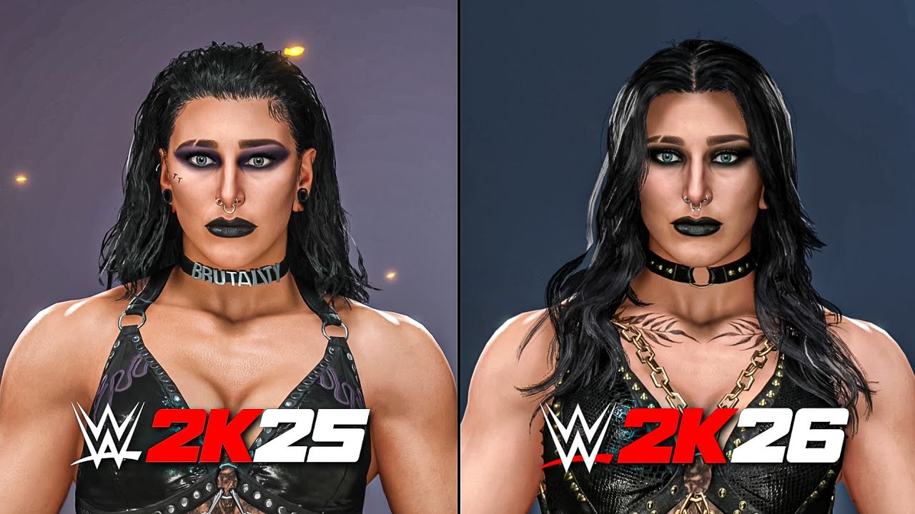 WWE 2K26 Detailed Superstar Comparison | WWE 2K25 vs WWE 2K25