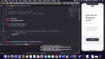 AdMob Banner Ad With SwiftUI - How To Link AdMob To SwiftUI - How To Use AdMob In SwiftUI