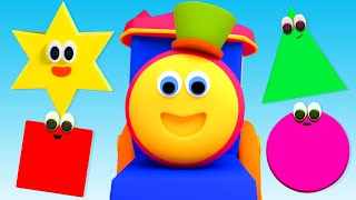 Sing Along Shapes Song with Bob the Train - Learning Video for Kids