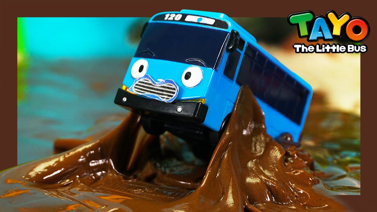 Учим цвета с Тайо Игрушки l Игра с цветом с тележкой l Команда спасения автобуса Радуга