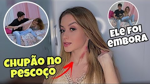 TROLLEI MEU NAMORADO COM CHUPÃO NO PESCOÇO