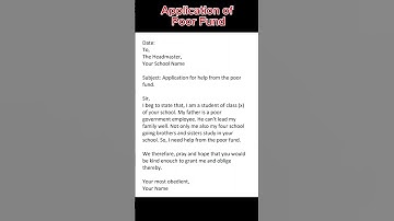 Application of Poor Fund#application #poor #shorts
