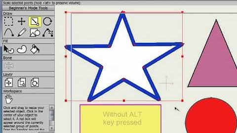 Anime Studio 8 Tutorial:  Scale Points Tool