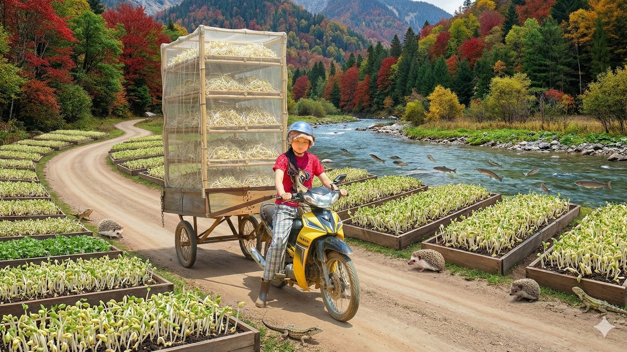 Grow Bean Sprouts And Harvest A Truckload Of Bean Sprouts To Sell At The Market – Cook With Them