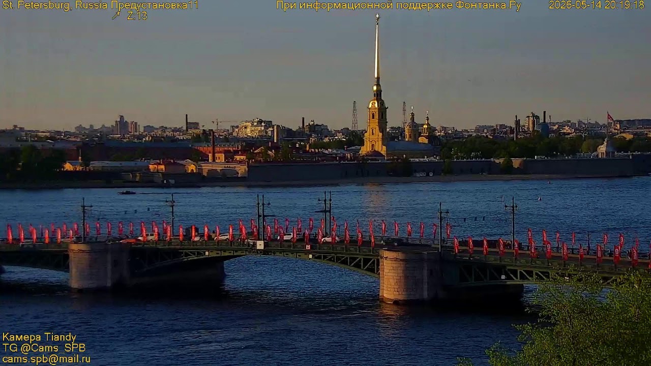 Весь Санкт-Петербург, Нева, Дворцовый мост, Whole St.Petersburg, Neva, Palace Bridge