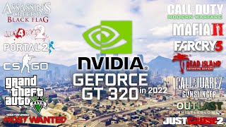 GeForce GT 320 in 2022 - Test in 15 Games