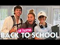 FIRST DAY OF SCHOOL | THREE KIDS IN VIRTUAL HIGH SCHOOL  *staying home to go to school*