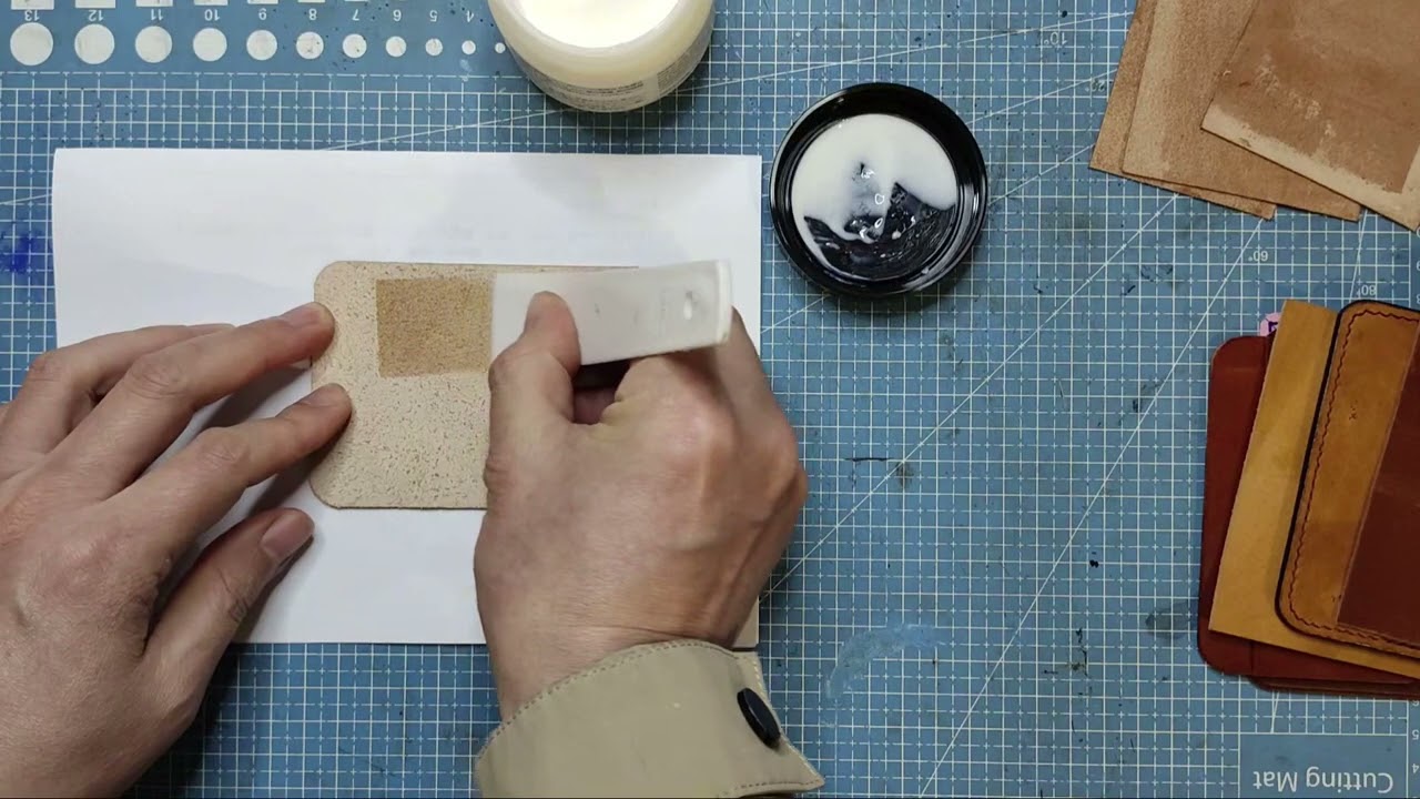 从零开始做皮具 第四课 皮面处理