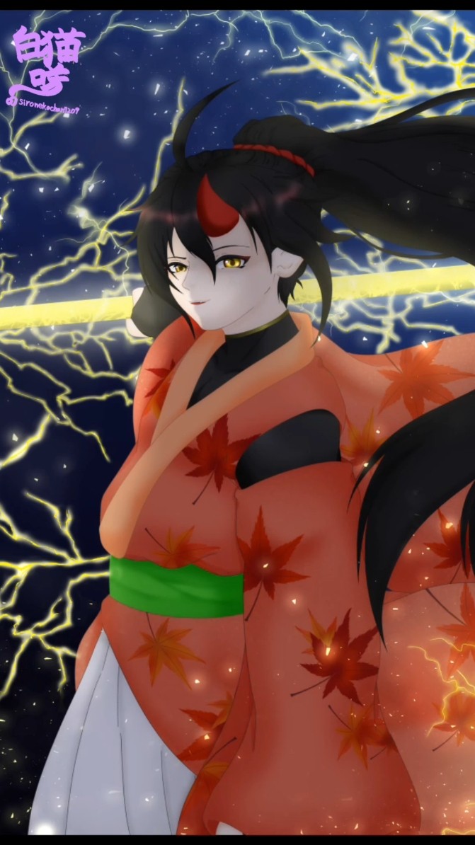 speedpaint】⚡👹⚡ #originalwork #illustration #shorts - YouTube