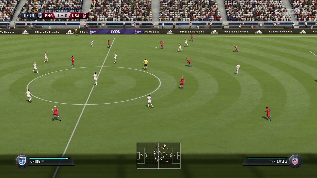 FIFA 19 - Semifinals England vs USA 2019 Women's World Cup France - Full Match