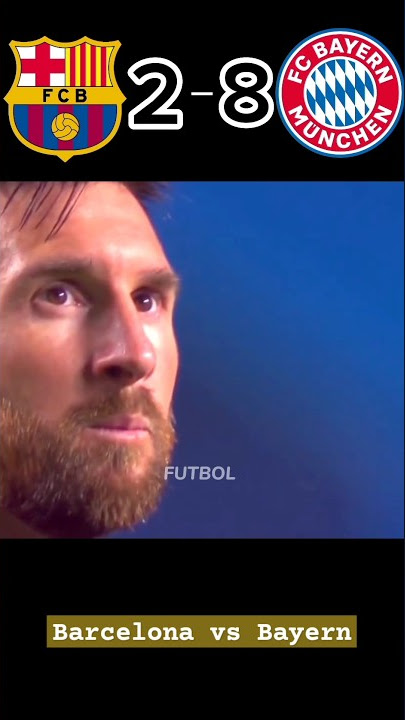 Barcelona vs Bayern munich 8-2🔥⚔️ #shorts #football #ytshorts #mess