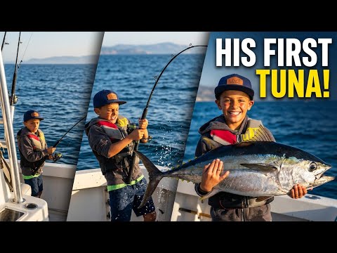 Kid Reels In His First Tuna and You Can See Why Dads Love This