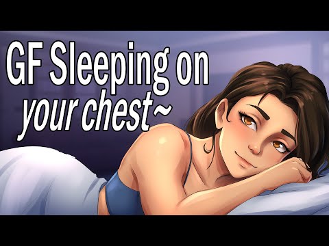 Your Girlfriend Falls Asleep on your Chest "I can't sleep without you~" [ASMR Roleplay] [Cuddling]