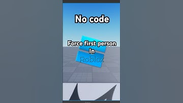 How to force first person in Roblox | force first person tutorial #robloxstudio