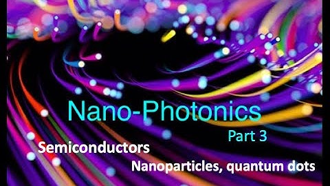 Nanophotonics part 3 (semiconductors)