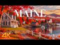 Maine Autumn 4K 🍂 Most Beautiful Autumn Video in Maine in 4K UHD🍂