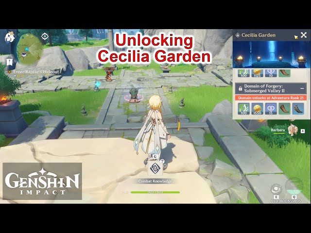 Genshin Impact (PC) - Unlocking Cecilia Garden class=