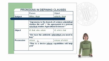 Relative Clauses: Part II |  | UPV