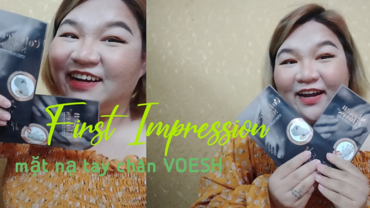 First Impression mặt nạ Voesh - Lần đầu đắp mặt nạ tay chân|| DYAN BEAUTY