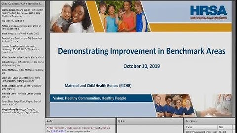 Demonstrating Improvement in Benchmark Areas Webinar