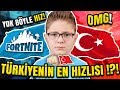 TÜRKİYENİN EN HIZLI EDİTLERİ !! BU REKORU KİMSE GEÇEMEZ !! ( Fortnite Battle Royale Türkçe )