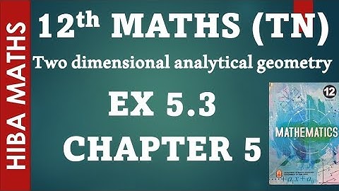 12th maths  chapter 5 exercise 5.3 tn syllabus hiba maths