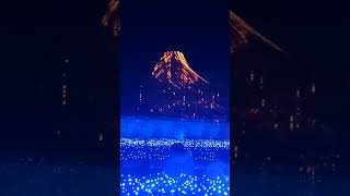 Mt. Fuji In Illumination Lights Nabana No Sato Japan
