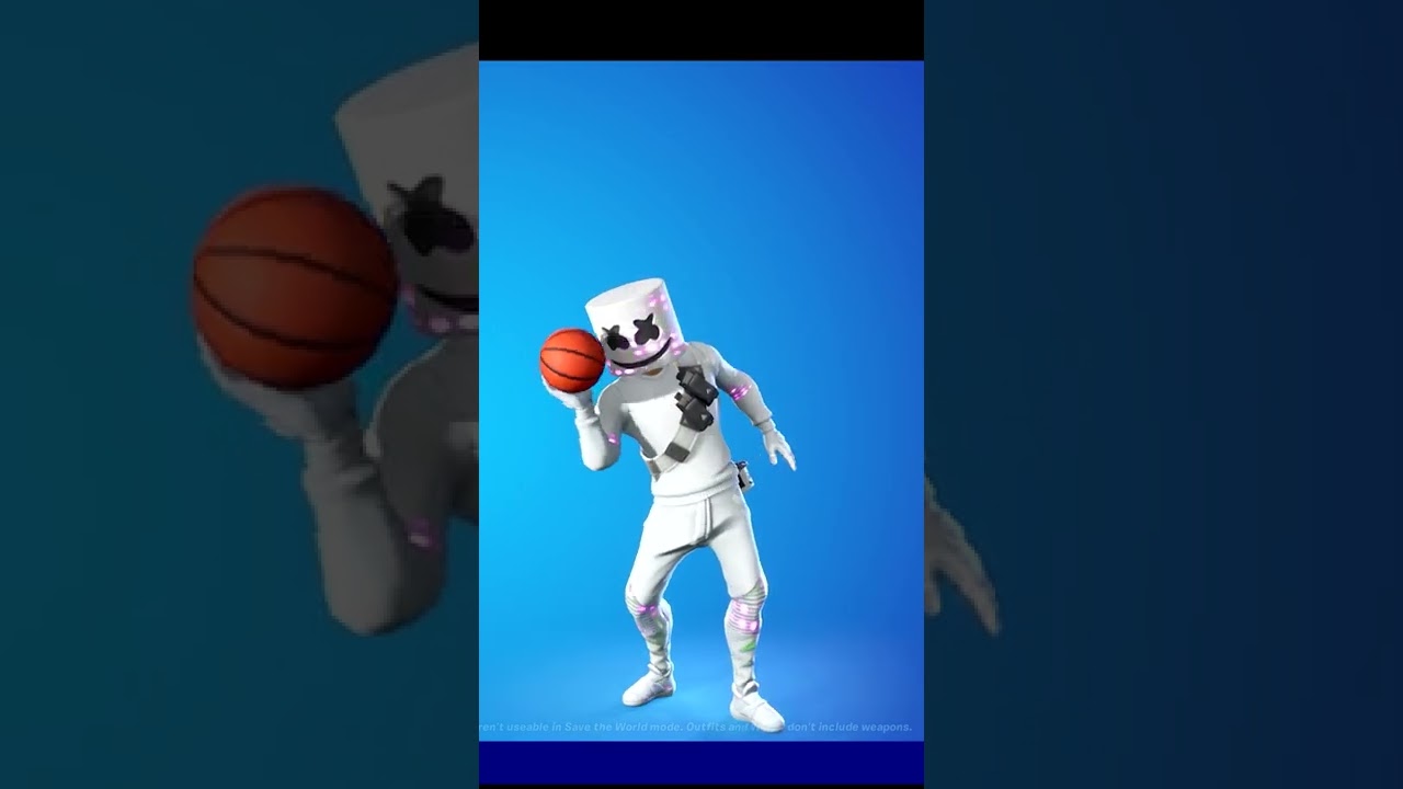 Marshmello Basketball Emotes in FORTNITE Dunk On 'Em / Buckets / Baller