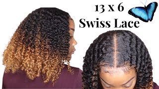 SHHH! ASMR HERE! 13x6 SWISS LACE CURLY WIG INSTALL W  UPDATES  NATURAL VIBES! HERGIVENHAIR