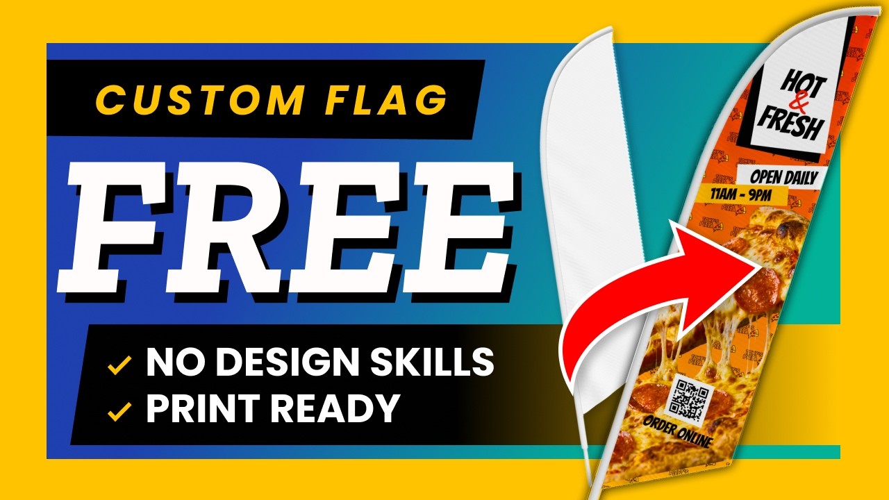 How to make a custom feather flag - free online design tutorial