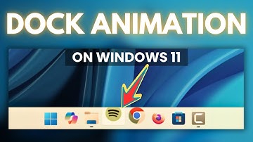 Interactive Taskbar on Windows 11 | Dock Animation Style