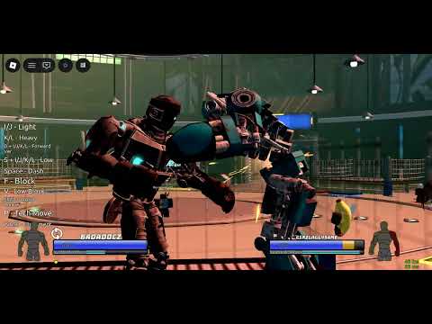 Playing the new update on untitled robot boxing