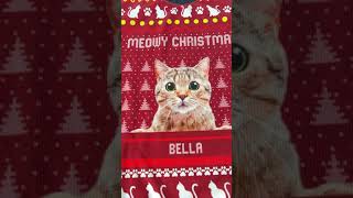 Meowy Christmas | Personalized Ugly Sweater | Christmas Gift For Cat Mom, Cat Dad, Cat Lovers