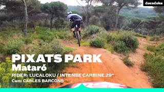 Bajando con mi MTB endurera con el gas puesto. Mataró Trails