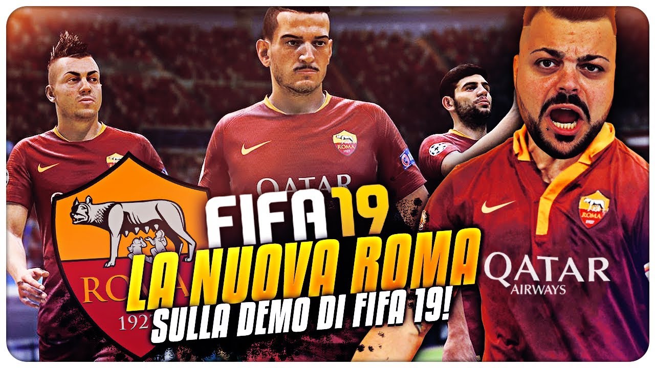 PRIMA PARTITA SU FIFA 19 : AS ROMA vs JUVENTUS !!! CR7 MUTOOO - YouTube