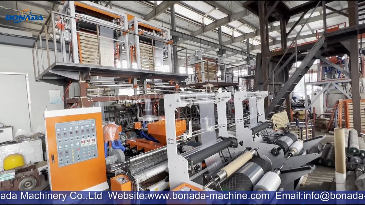 SJ70-FM900 Twin Die-Head Film Extrusion Machine